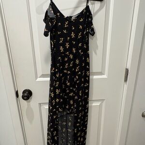 GENERATION Y Black Floral High Low Dress